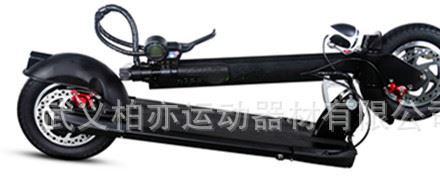 綠行Greenelec48v，36v, 500w,10寸充氣輪折疊迷你后驅(qū)電動滑板車示例圖2