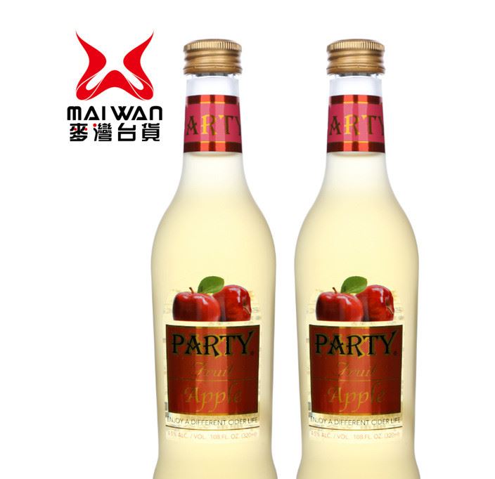 暢銷夏季飲品 臺(tái)灣原裝水果飲料party水果酒 蘋果派對(duì)水果酒示例圖1