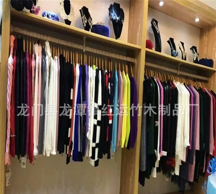 香樟木掛衣桿 木扁棍法蘭座 衣通桿 防蟲驅(qū)霉自然清香 包郵示例圖3