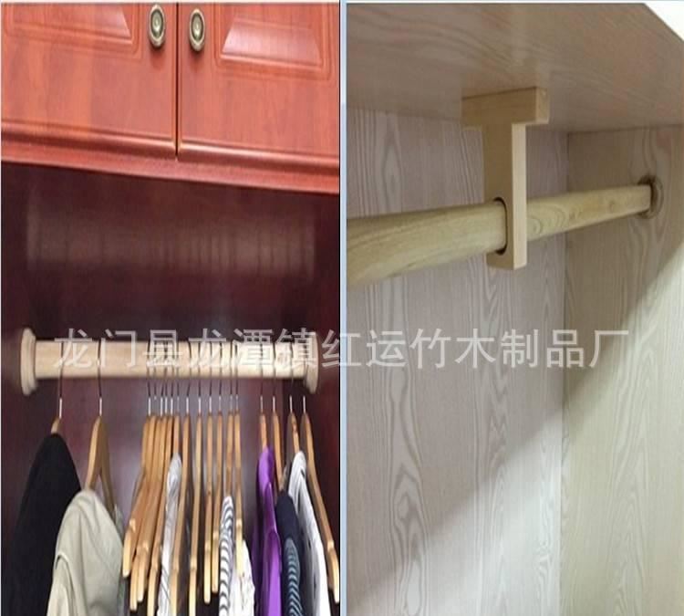香樟木掛衣桿 木扁棍法蘭座 衣通桿 防蟲驅(qū)霉自然清香 包郵示例圖4