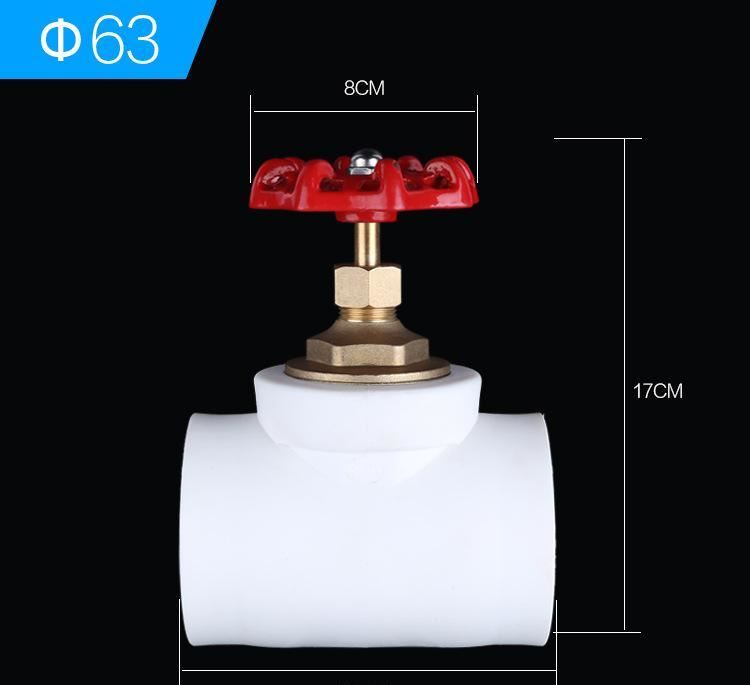 廠家批發(fā) dn25PPR管件球閥 PPR管件閘閥 白色ppr給水管閥門管件示例圖11
