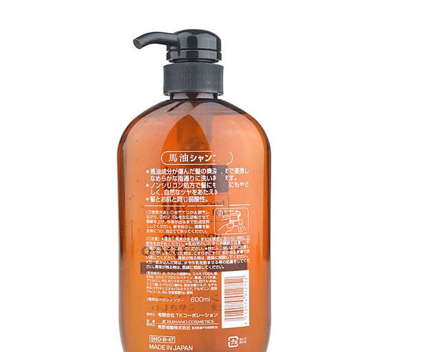 日本熊野油脂會社無硅馬油洗發(fā)水/護發(fā)素 600ML 深層保濕示例圖2