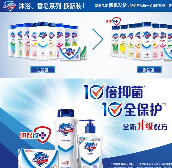 Safeguard/舒膚佳白清香沐浴露720ml批發(fā)示例圖1