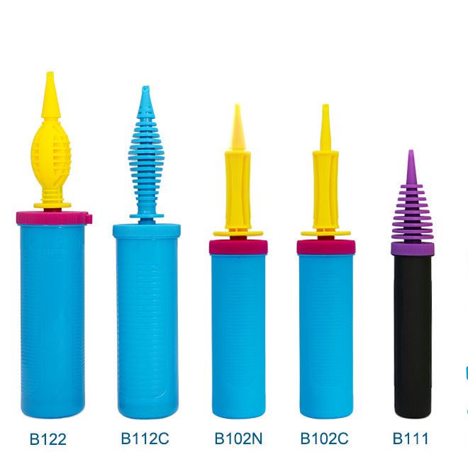 寶諾兒童玩具氣球手動打氣筒 推拉式打氣泵 氣球充氣機工具示例圖2