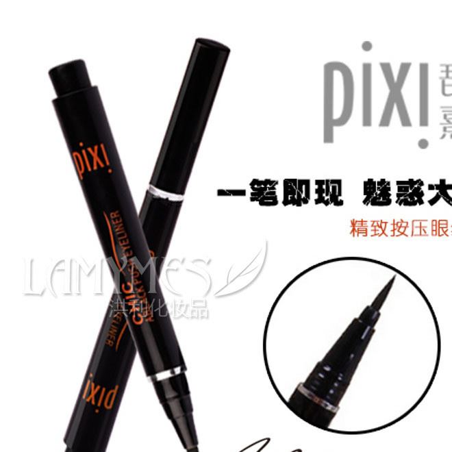 pixi琵熹 精致按壓眼線筆 流暢色澤濃郁 防水不暈染示例圖1