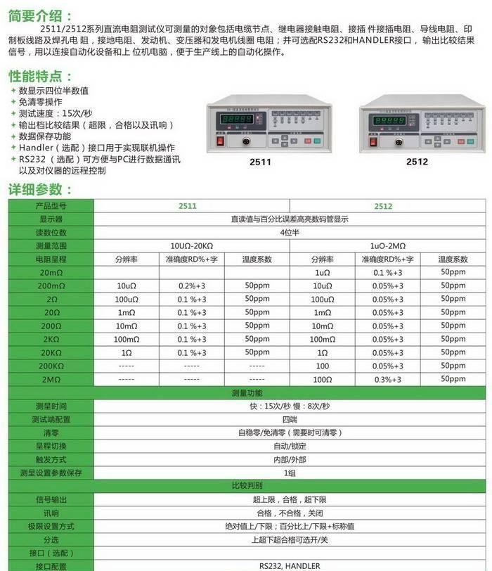 交直流/耐壓絕緣電阻測試儀、直流低電阻測試儀、接觸阻抗測試儀示例圖4