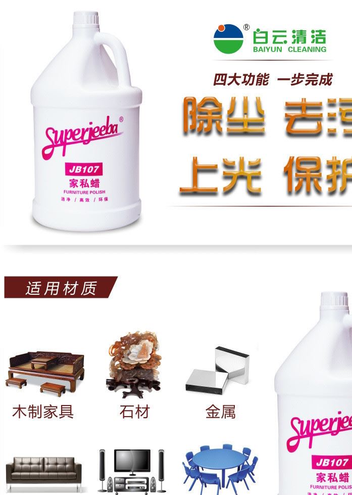 檸檬家私液體蠟水 紅木家具復(fù)合木地板上光保養(yǎng)酒店家用JB107示例圖7