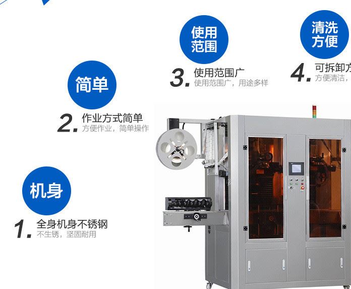 新型套标机全自动标准矿泉水食品贴标机纸盒标贴机械设备示例图4