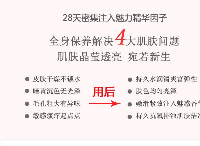 全身美白身體乳去死皮補(bǔ)水解決肌膚暗黃瘙癢持久流量吸引異示例圖3