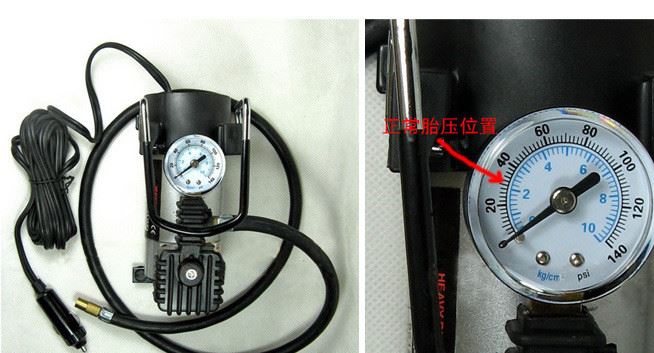 汽車金屬車用充氣泵打氣泵12V車載輪胎沖氣泵單缸快速充氣泵示例圖15