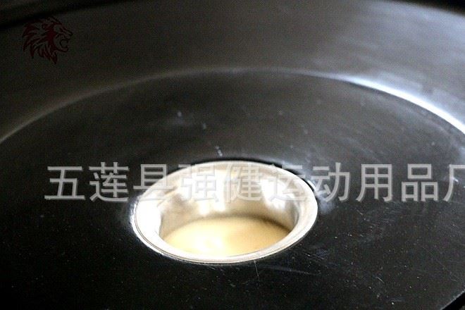 廠家黑膠包膠杠鈴片環(huán)保片5cm孔徑全膠杠鈴商用家用運(yùn)動器材示例圖5