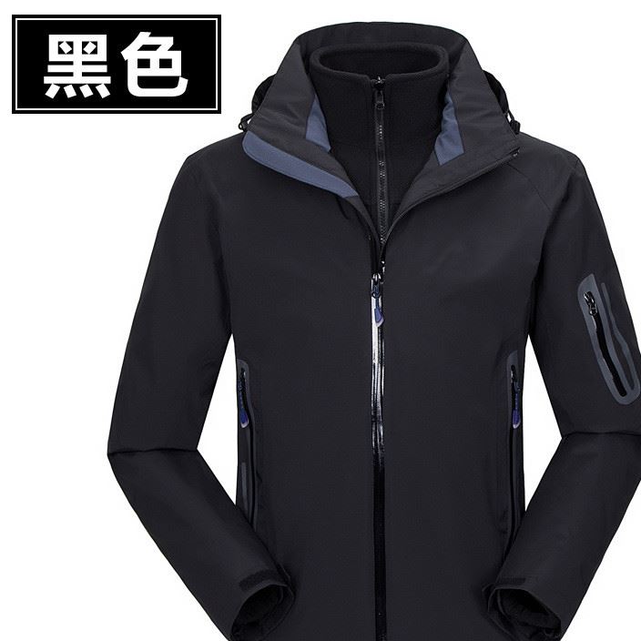 蘇菲特沖鋒衣抓絨兩件套防風(fēng)防水釣魚服 登山服 戶外服SF-1618示例圖1