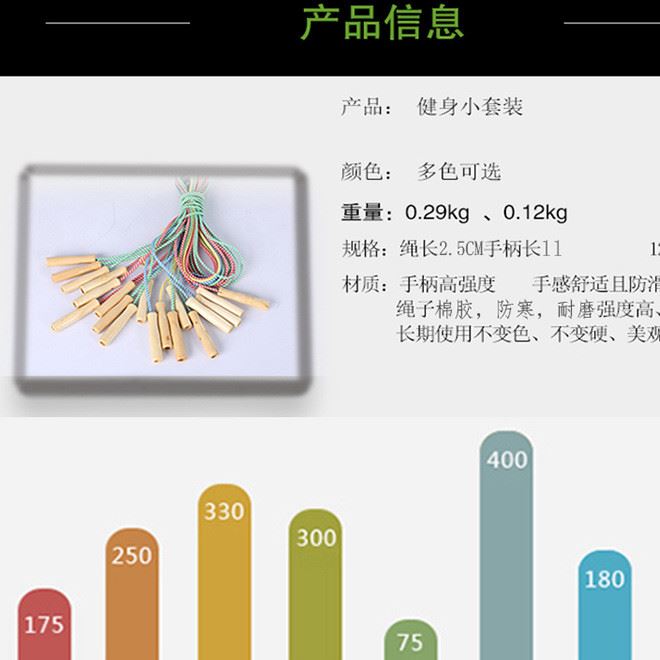 戶外運(yùn)動跳繩 木柄散裝棉膠跳繩 2元店散裝跳繩 廠家直銷示例圖13