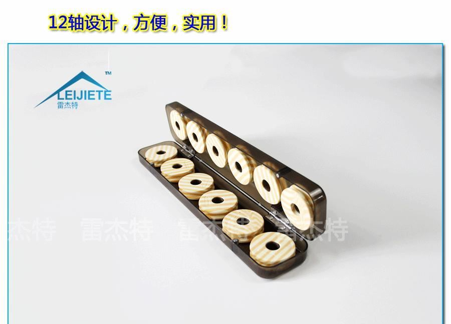 漁具12軸工程塑料主線盒透明咖啡色主線盒多功能漁具盒示例圖7