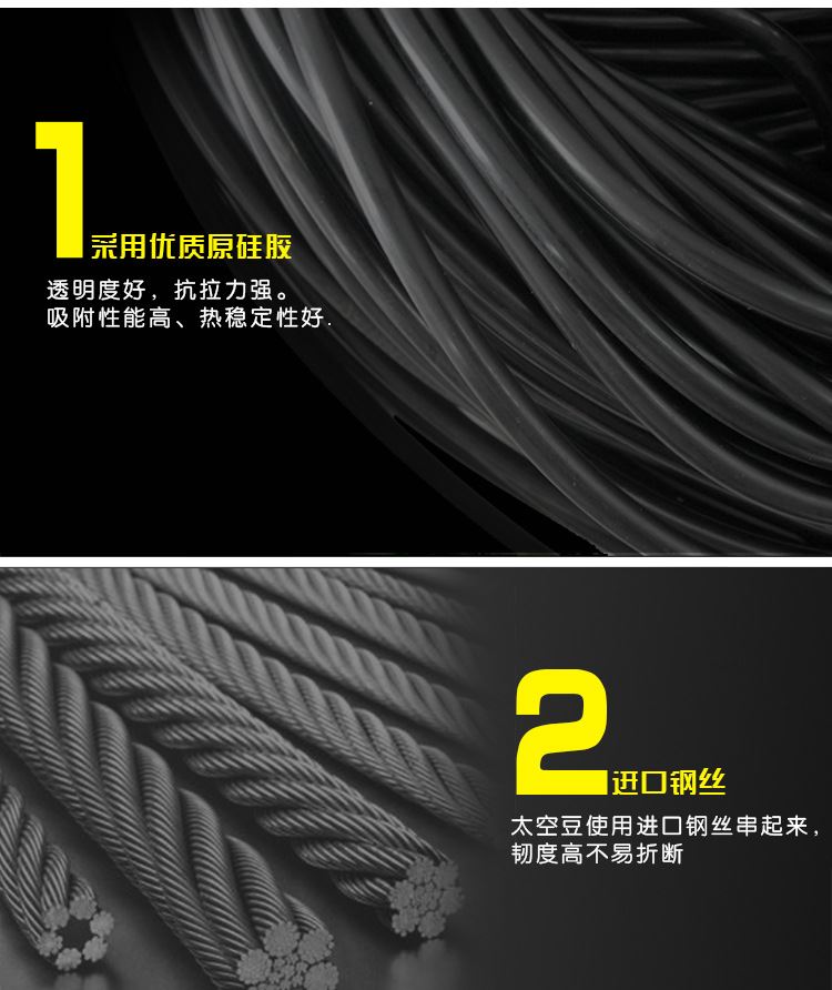 簡恒道競技太空豆軟絲漁具釣魚太空豆 漁具配件硅膠太空豆批發(fā)示例圖17