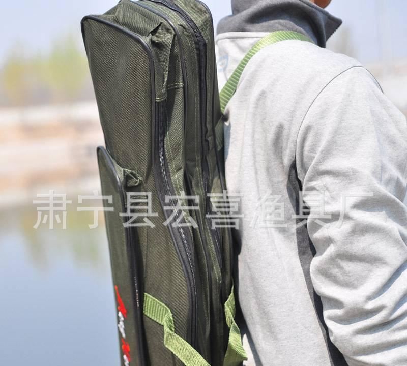 批發(fā) 漁具包80cm雙層三層魚竿包防水釣魚包迷彩示例圖4