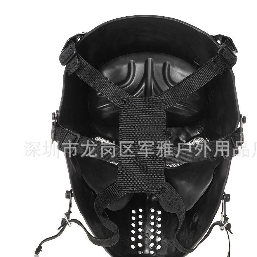 廠家直銷 酋長M06新品骷髏全臉防護面具 野戰(zhàn)裝備 恐怖防護面罩示例圖11