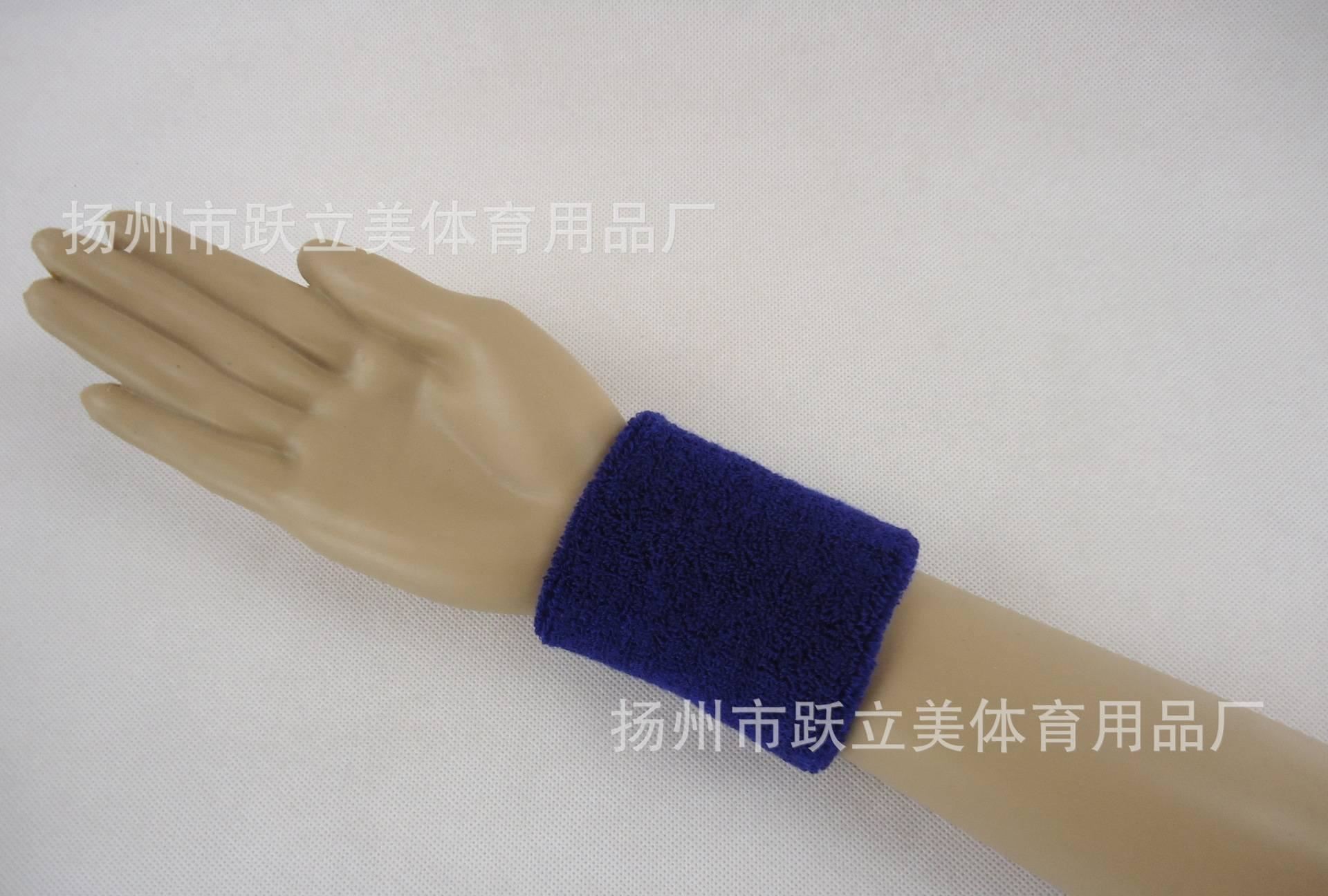 廠家直銷毛巾吸汗彩色護(hù)腕籃球羽毛球運(yùn)動(dòng)護(hù)具定制LOGO刺繡花批發(fā)示例圖2