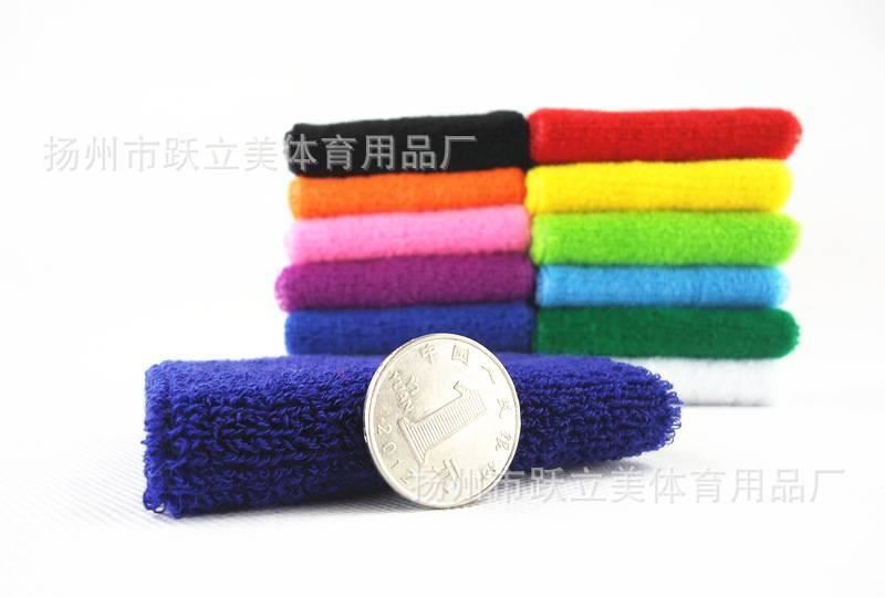 廠家直銷毛巾吸汗彩色護(hù)腕籃球羽毛球運(yùn)動(dòng)護(hù)具定制LOGO刺繡花批發(fā)示例圖5