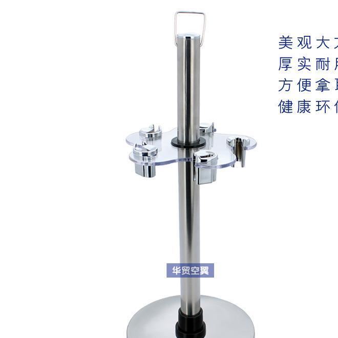 不銹鋼廚房置物架多功能五鉤收納掛架可旋轉(zhuǎn)水晶廚具架鍋鏟勺架示例圖14