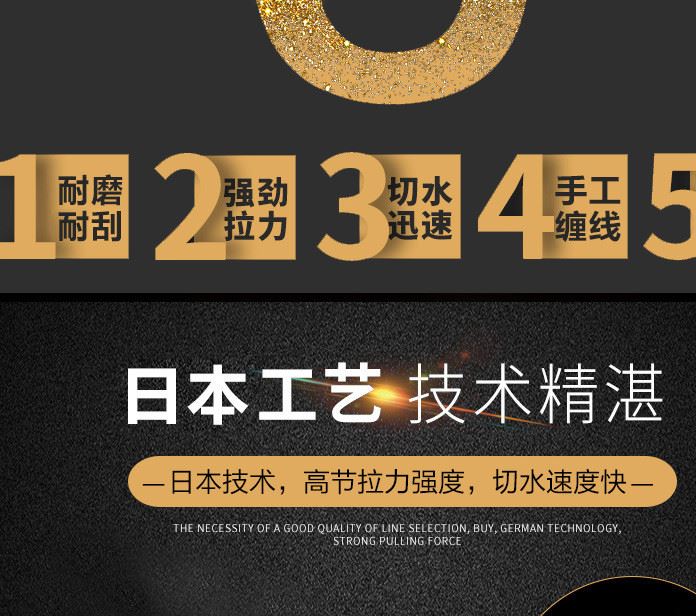 全能超霸50米鱼线原丝竞技海竿路亚矶钓抛竿海钓渔线渔具批发特价示例图7