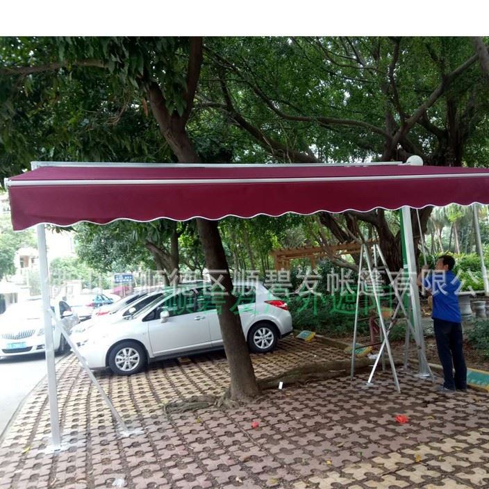 高端定制汽車遮陽(yáng)篷私家車活動(dòng)停車棚小車防曬防雨棚移動(dòng)停車庫(kù)示例圖5