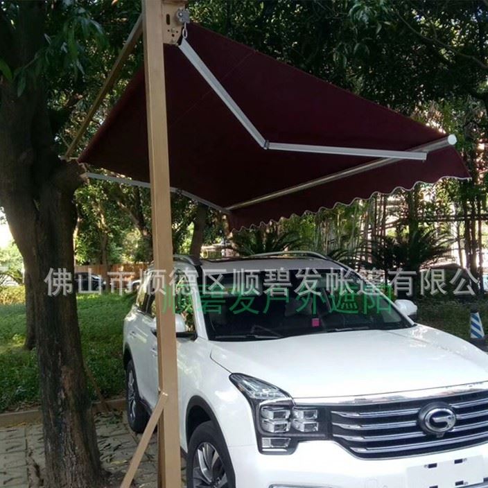 高端定制汽車遮陽(yáng)篷私家車活動(dòng)停車棚小車防曬防雨棚移動(dòng)停車庫(kù)示例圖10