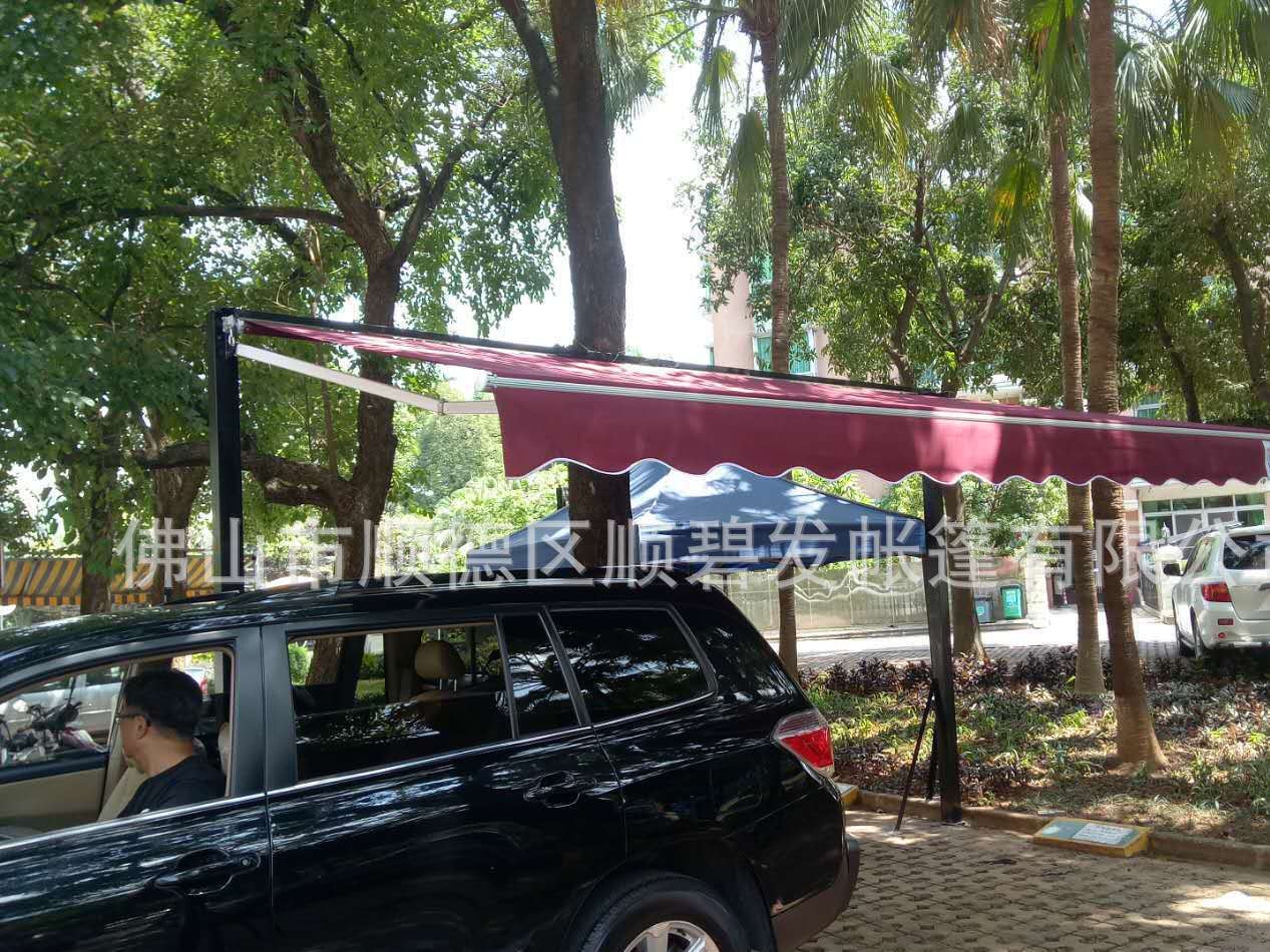 高端定制汽車遮陽(yáng)篷私家車活動(dòng)停車棚小車防曬防雨棚移動(dòng)停車庫(kù)示例圖22