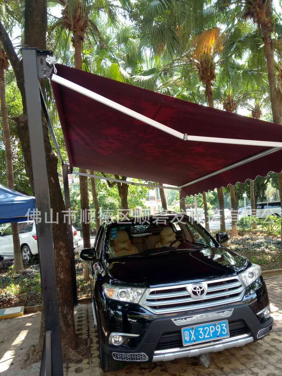 高端定制汽車遮陽(yáng)篷私家車活動(dòng)停車棚小車防曬防雨棚移動(dòng)停車庫(kù)示例圖24