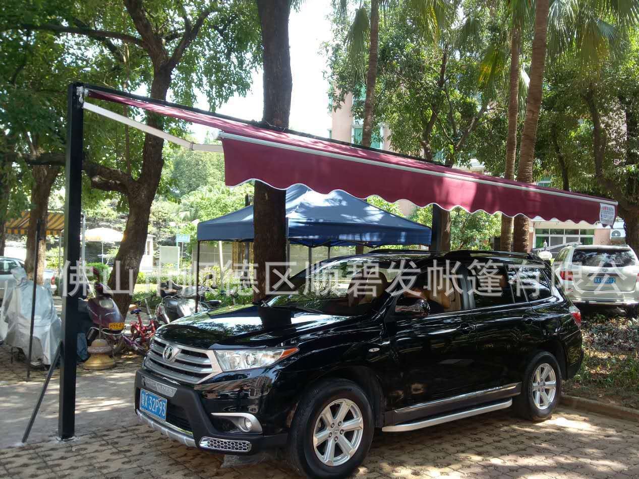 高端定制汽車遮陽(yáng)篷私家車活動(dòng)停車棚小車防曬防雨棚移動(dòng)停車庫(kù)示例圖25