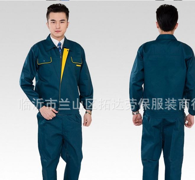 【廠家直銷】長短袖勞保服套裝 汽修春夏秋冬套裝工作服 加工定做示例圖9