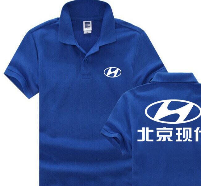 现代汽车工作服定制日产丰田本田4s店工装短袖棉poloT恤印logo示例图1