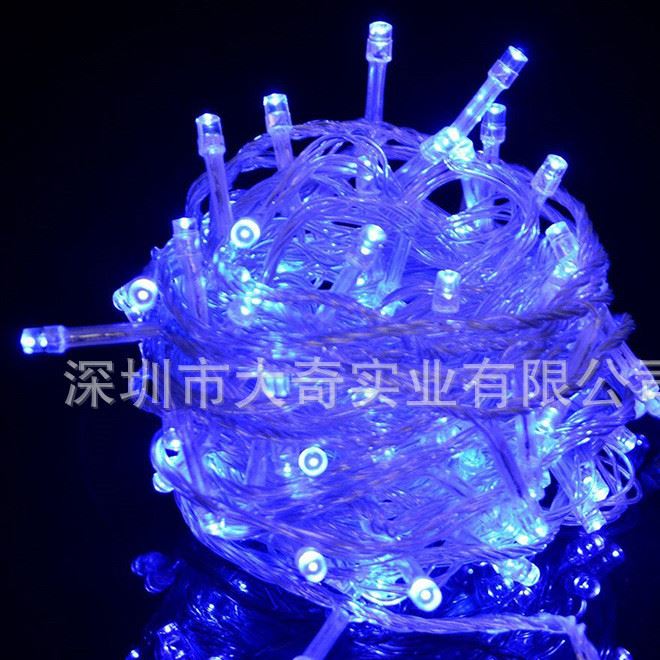 50米500燈暖白LED全防水公母接燈串 戶外亮化彩燈閃燈 婚慶布置示例圖14