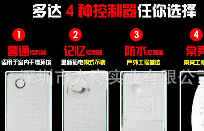 50米500燈暖白LED全防水公母接燈串 戶外亮化彩燈閃燈 婚慶布置示例圖19