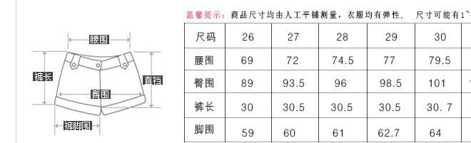 春季新款大碼高腰短褲女2016女式休閑褲顯瘦韓版闊腿褲A字褲批發(fā)示例圖12