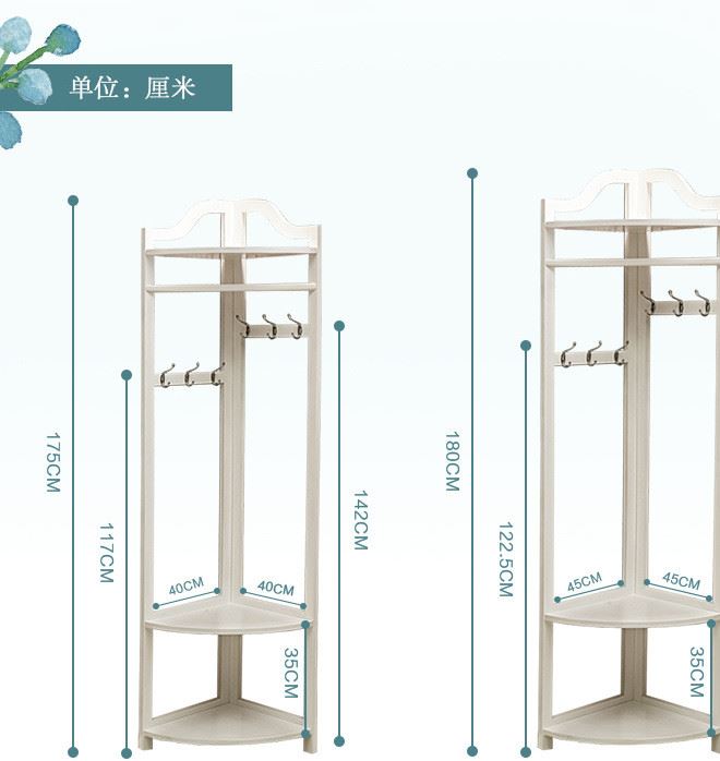 創(chuàng)意實(shí)木衣帽架批發(fā) 門廳臥室落地掛衣架 簡(jiǎn)約現(xiàn)代轉(zhuǎn)角衣服架示例圖12