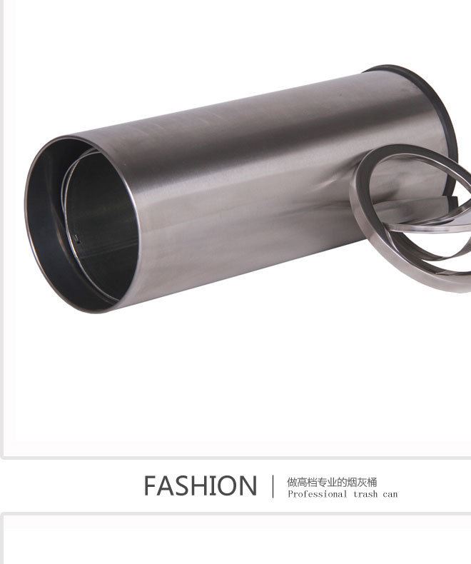 港式不銹鋼垃圾桶大堂大垃圾筒商場酒店果皮桶搖蓋翻蓋戶外垃圾箱示例圖8