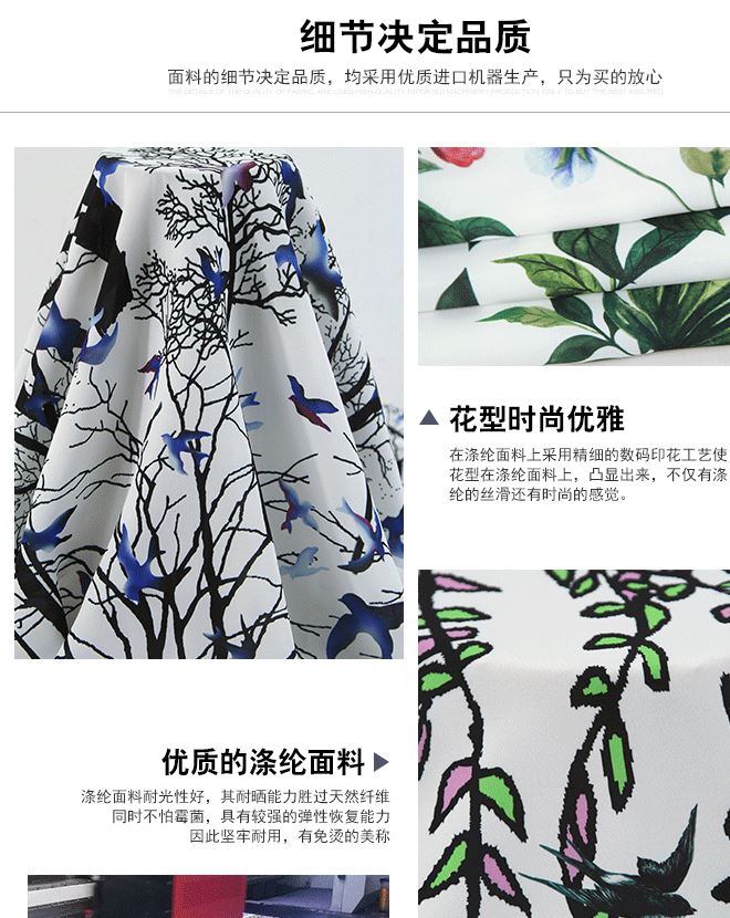 春季新款 SSY斜紋緞數(shù)碼印花面料 滌綸連衣裙襯衫時裝女裝面料示例圖4