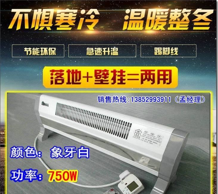 廠家直供 踢腳線取暖器 家用踢腳線式電取暖器 壁掛式電暖器可定示例圖4