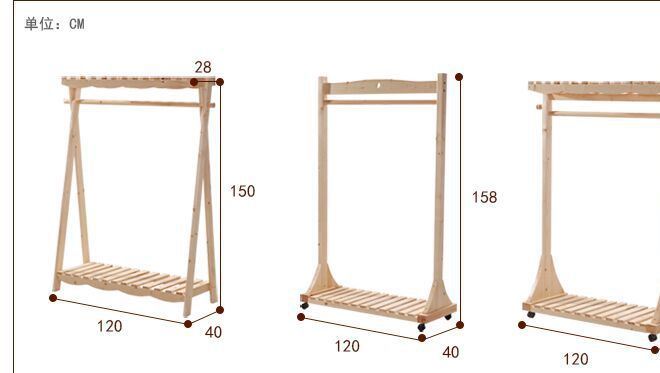 【衣帽架】簡易置地式木質(zhì)衣帽架 多功能可移動置地木質(zhì)衣帽架示例圖21