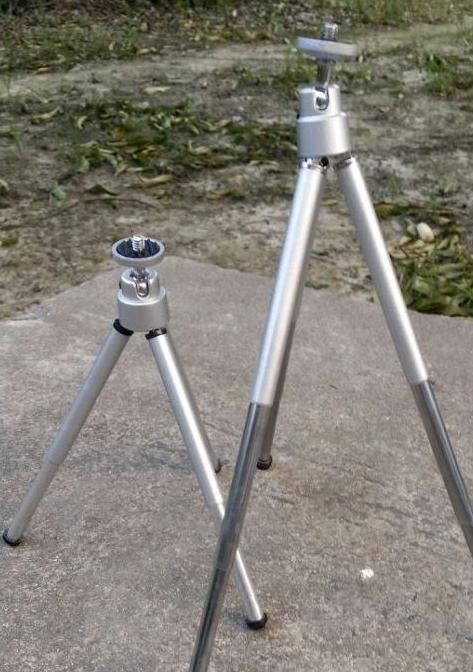 銅管三腳架3節 相機手機架 釣魚燈三節支架 口袋三腳架上虞廠家示例圖2