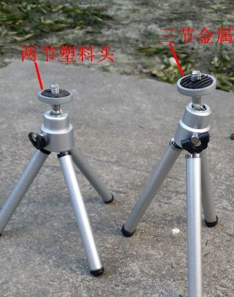 銅管三腳架3節 相機手機架 釣魚燈三節支架 口袋三腳架上虞廠家示例圖3