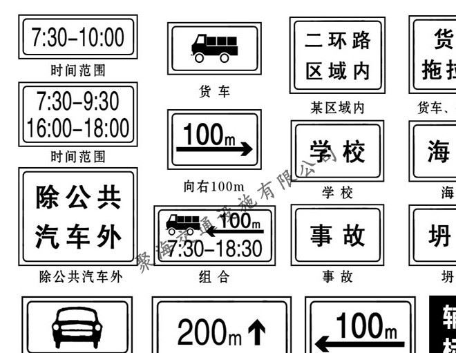 交通標(biāo)志牌鋁牌道路施工安全指示牌停車場(chǎng)禁停牌減速慢行反光路牌示例圖16