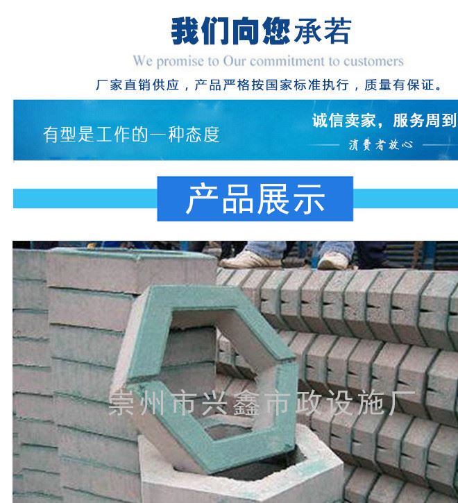 護(hù)坡磚六角磚擋土磚面包磚透水磚廠家直銷混凝土水利市政專用示例圖4