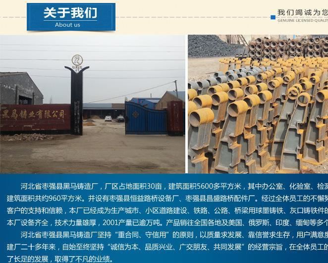 各種橋梁護欄支架 鑄鐵橋梁支架 鑄鐵防護欄示例圖11