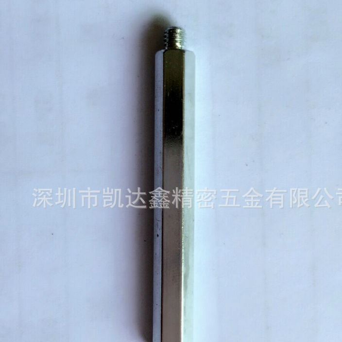 電鍍鎳內(nèi)螺紋空心螺柱 鐵六角螺柱M4 雙頭螺桿非標(biāo)定制示例圖29