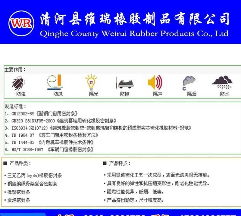 供應(yīng) 三元乙丙復(fù)合機(jī)柜密封條 鋼絲帶骨架密封條 電器柜密封條示例圖2