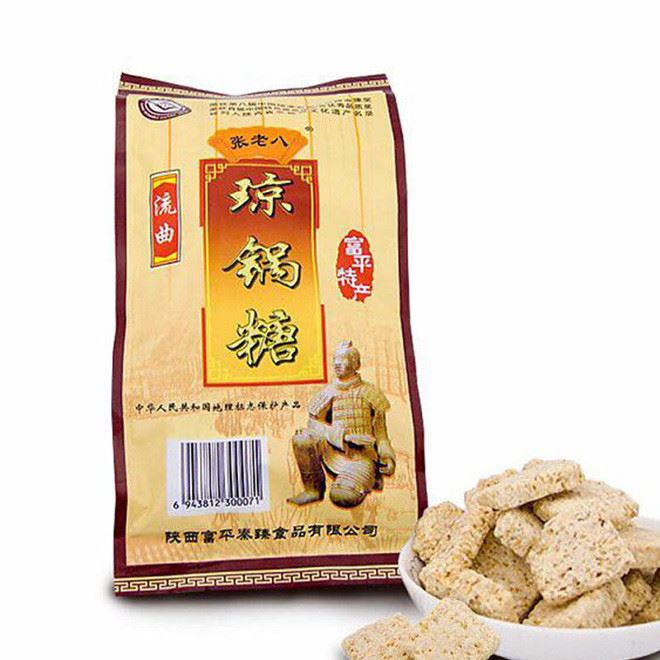 陜西特產(chǎn)張老八瓊鍋糖白芝麻300g富平傳統(tǒng)特色名小吃零食糕點批發(fā)示例圖1