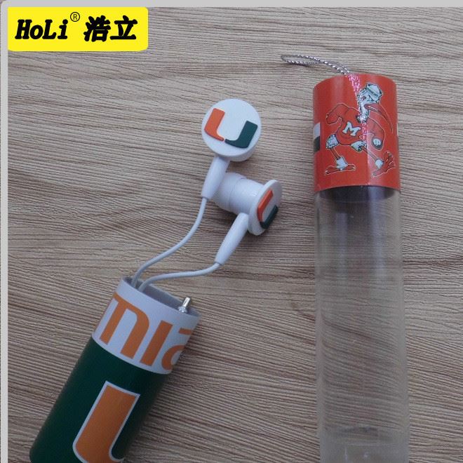 耳機工廠訂制入耳式塑膠禮品MP3廣告促銷活動贈品防水耳掛耳機示例圖8