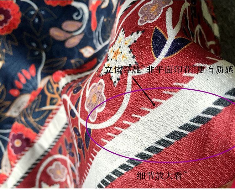 2016秋季女裝新款民族風(fēng)重工刺繡花朵A字裙半身裙短裙一件代發(fā)示例圖13